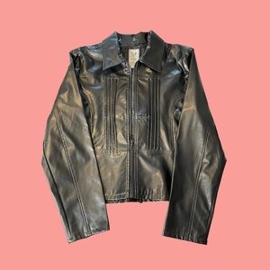 579 Faux Leather Jacket